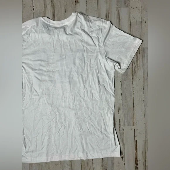 Adidas graphic T Shirt men's Large short sleeve White NWT - Picture 8 of 9